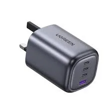 UGREEN Nexode GaN سريع شاحن 100W UK 4-منفذ (رمادي فلكي)