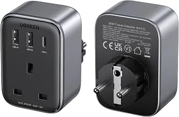 UGREEN 30W Outlet موسع UK (2A1C)CD314