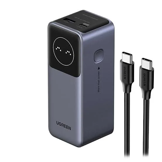 UGREEN Nexode 25000mAh 200W شحن سريع شاحن متنقل 35525B أسود