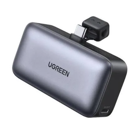 شاحن متنقل UGREEN 5000mAh PD-20W مع مدمج USB-C Connector أسود