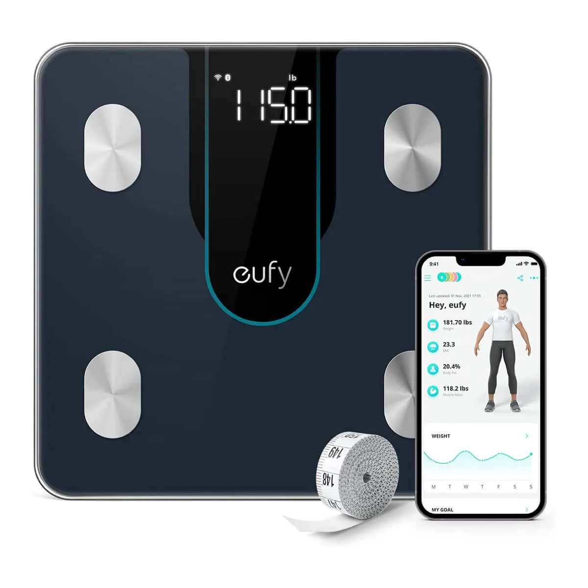 Eufy ميزان ذكي A1- أسود