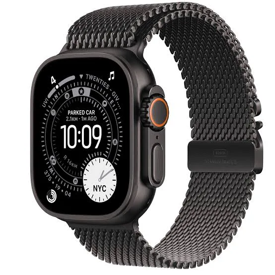 Apple Ultra 2 Cell 49mm تيتانيوم أسود ميلانيز Loop ساعة